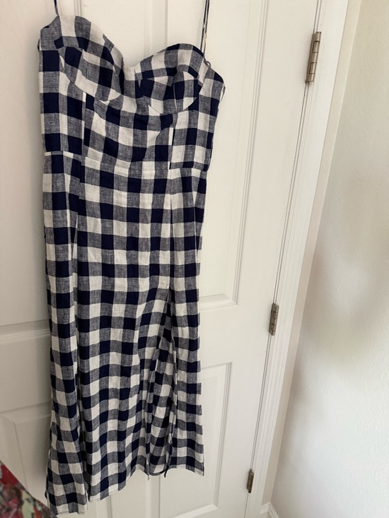 Reformation Dresses & Skirts - Reformation Gingham Midi Sundress in Navy and White